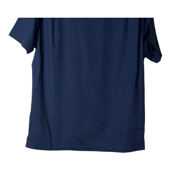 2105. MEN’S TOMMY BAHAMA BUTTON UP SHORT SLEEVE SHIRT SIZE SMALL NAVY BLUE - Picture 8 of 8